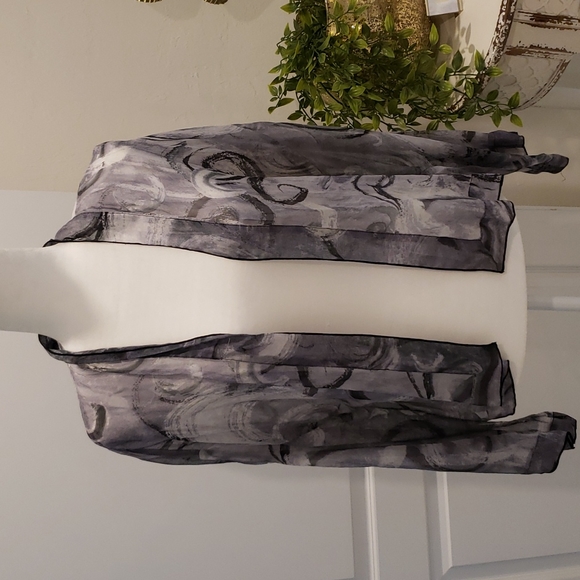 Chico's Silk Dress Jacket Size ML - Picture 1 of 5